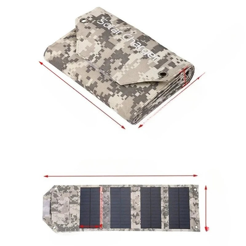 60W 80W 100W Foldable Solar Panel 5V USB Waterproof Portable Folding Bag Battery Charger For Phone Power Bank Outdoor Camping
