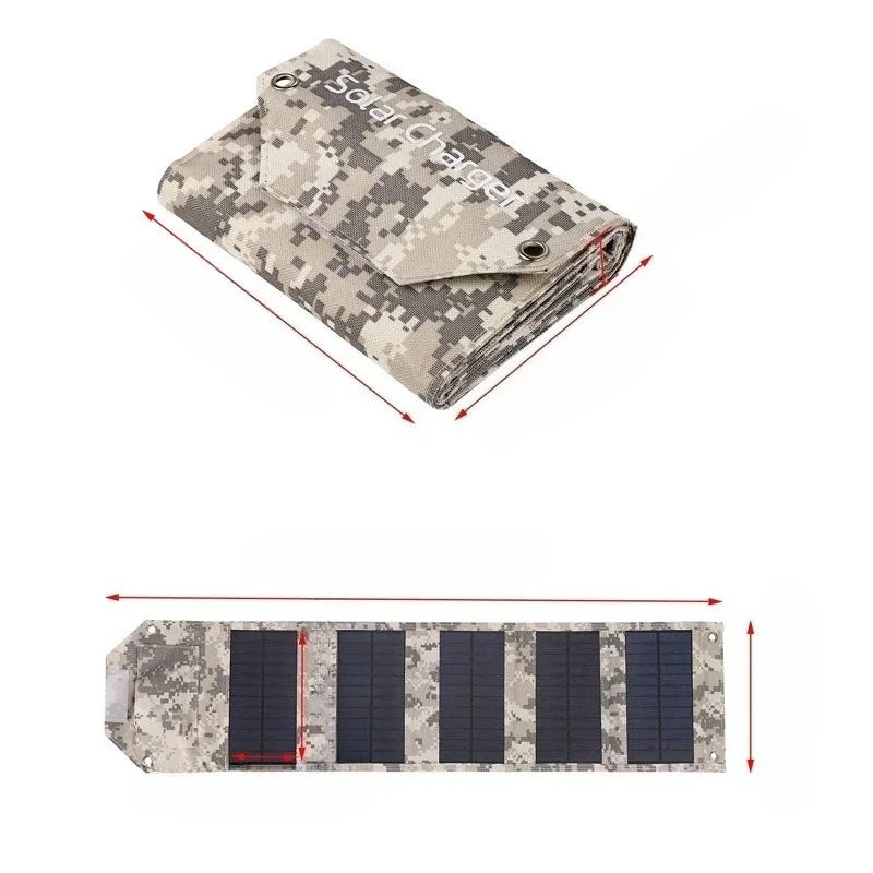 60W 80W 100W Foldable Solar Panel 5V USB Waterproof Portable Folding Bag Battery Charger For Phone Power Bank Outdoor Camping