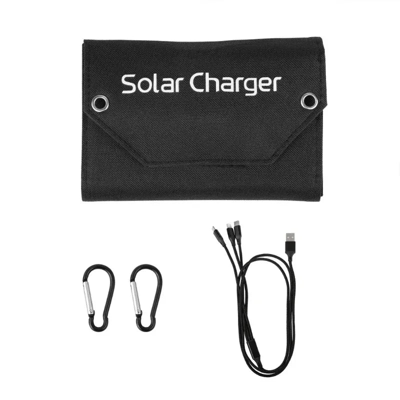 60W 80W 100W Foldable Solar Panel 5V USB Waterproof Portable Folding Bag Battery Charger For Phone Power Bank Outdoor Camping