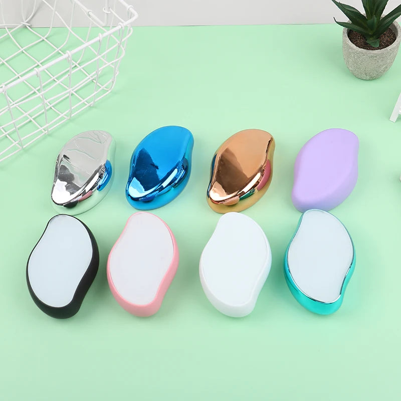 Crystal Hair Removal Eraser,Painless Manual Depilation Tool,Safe Glass Body Hair Remover,Gentle for All Skin,Multi-Color