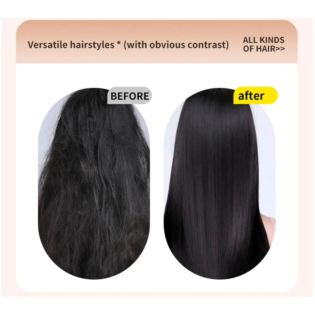 Rechargeable Straightener Brush, 3-Level Anti-Scald Straightening Comb for Salon Styling at Home, Portable for Vacation, Travel