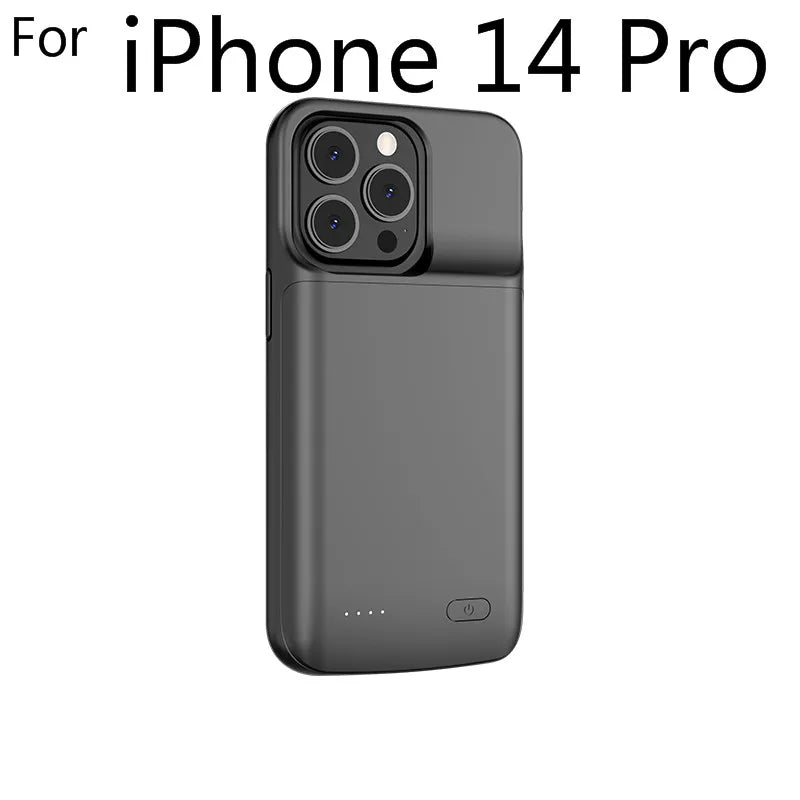 smart Battery Case for iPhone 14 13 12 11 Pro Max iPhone XS Max XR 5 6 7 8 Plus SE2 3 Portable Power Bank Charging Charger Cover