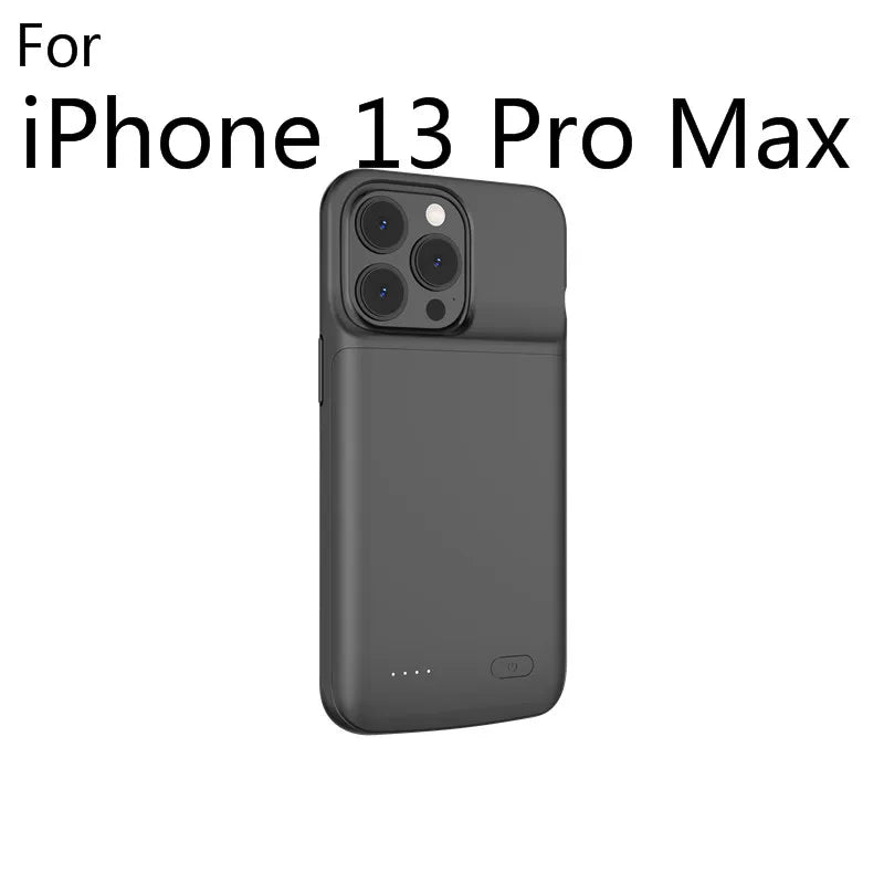 smart Battery Case for iPhone 14 13 12 11 Pro Max iPhone XS Max XR 5 6 7 8 Plus SE2 3 Portable Power Bank Charging Charger Cover