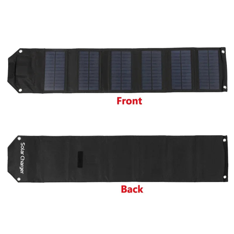 60W 80W 100W Foldable Solar Panel 5V USB Waterproof Portable Folding Bag Battery Charger For Phone Power Bank Outdoor Camping