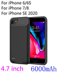 smart Battery Case for iPhone 14 13 12 11 Pro Max iPhone XS Max XR 5 6 7 8 Plus SE2 3 Portable Power Bank Charging Charger Cover