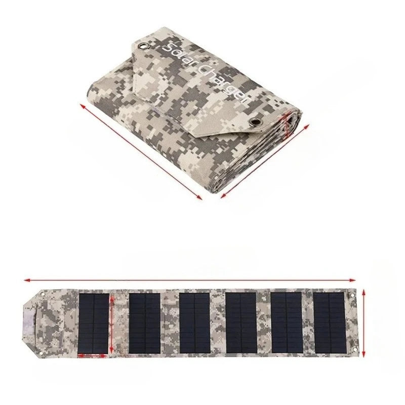 60W 80W 100W Foldable Solar Panel 5V USB Waterproof Portable Folding Bag Battery Charger For Phone Power Bank Outdoor Camping